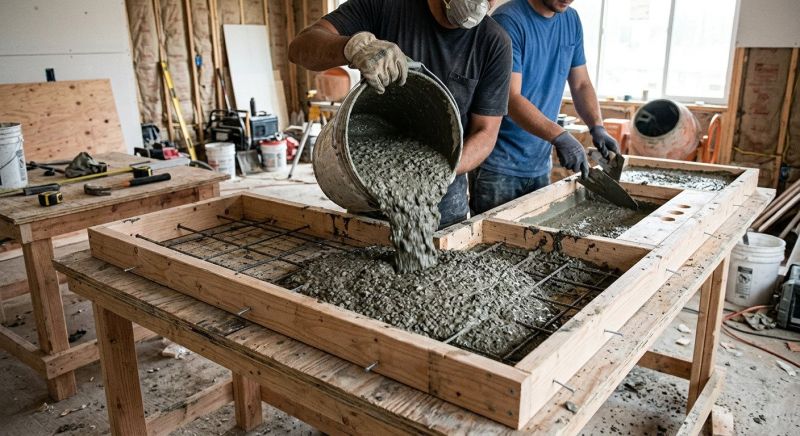 Cement Countertop Installation in Santa Rosa, CA